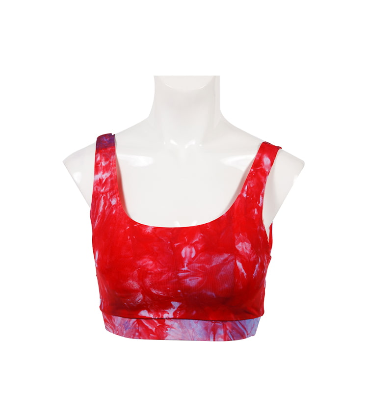 Fitness tie dye breathable fitness women sports yoga bra